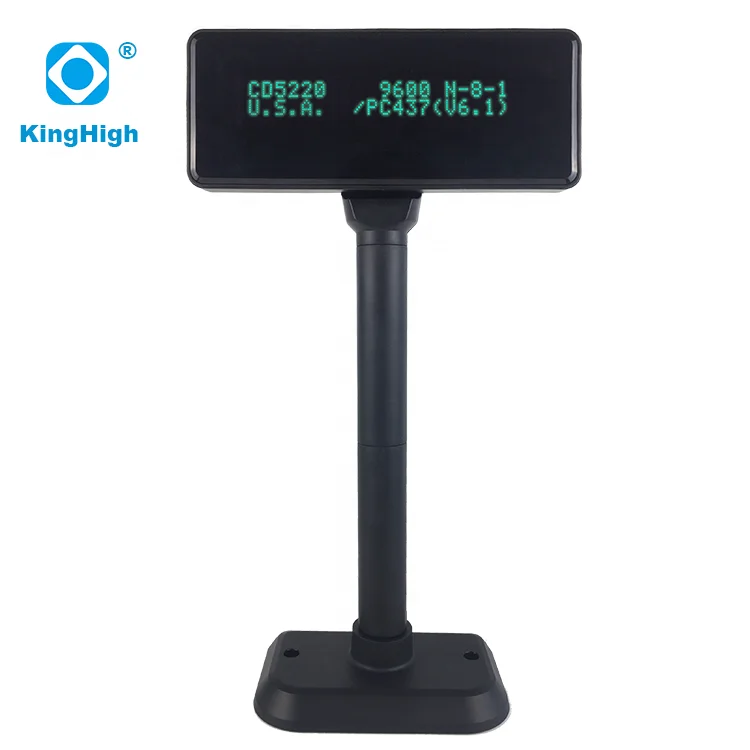 POS Customer Display Unit RS232 Port POS System VFD Display KPD220V6-R