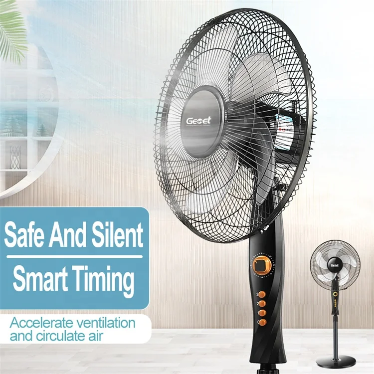 Summer Hot Sale Smart High Velocity Plastic 5 Blades Floor Stand Fan