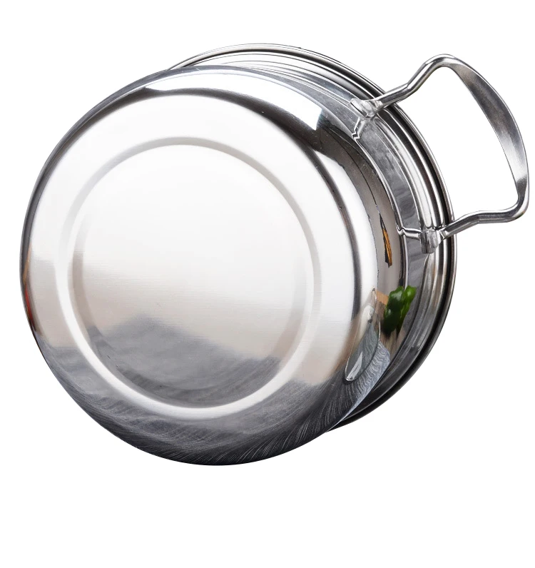 10 PCS Stainless Steel 410 Non Stick Kitchen Cooking Ware soup Pots Cookware Set