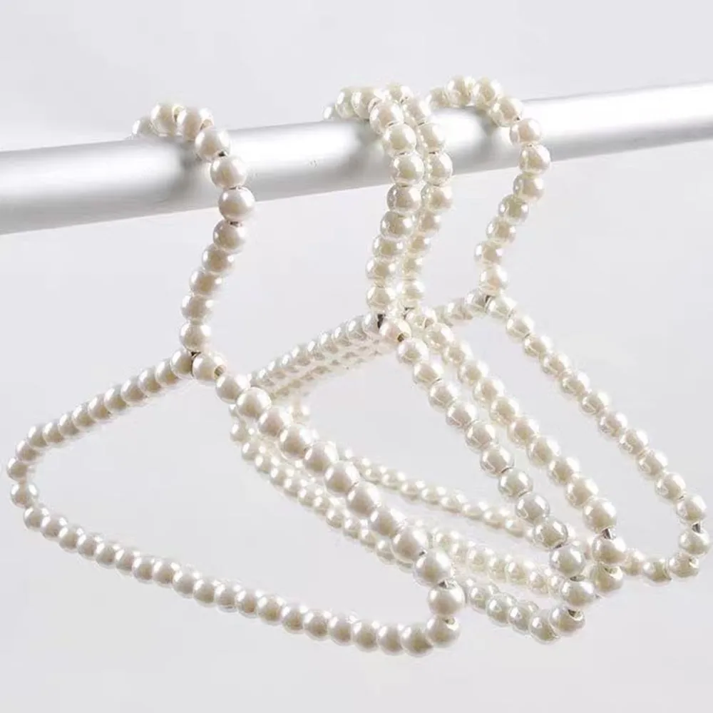 Plastic Abs Wholesale Mini white Clothes Hanger Cute Cat Hutch Dog Cloth Hanger Perchas Pearl pet Hanger For Clothes