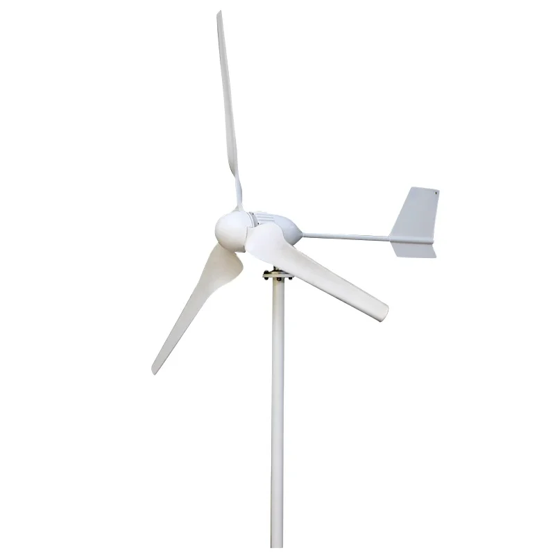 Wind energy 1000w 1kw 24v 48v low noise roof horizontal Wind Turbine Generator with MPPT controller