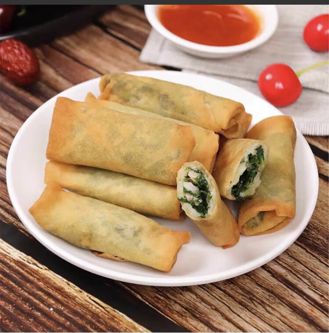 Замороженные Спринг-роллы IQF жареные продукты быстрого приготовления оптом замороженные вегетарианские кулинарные Хрустящие
