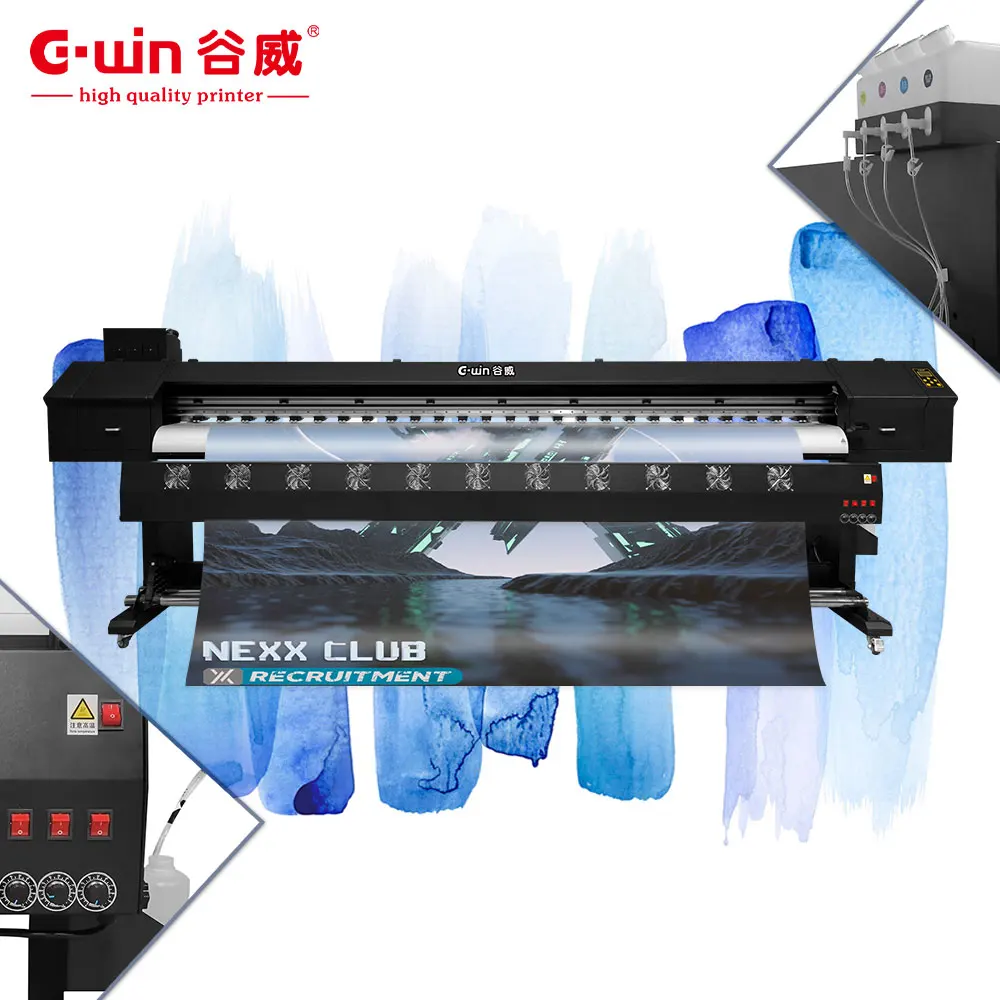 3.2m 10ft UV large format roll to roll machine indoor outdoor uv printer i3200 xc90 head for Advertising inkjet printer