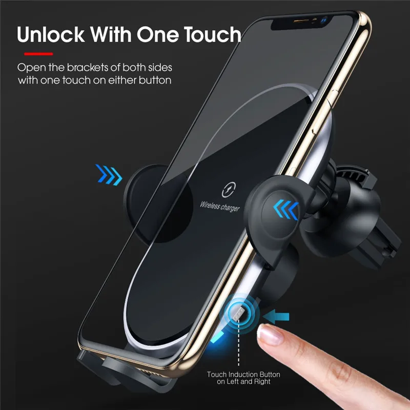 Factory universal Fast Charging Wireless car Charger Holder