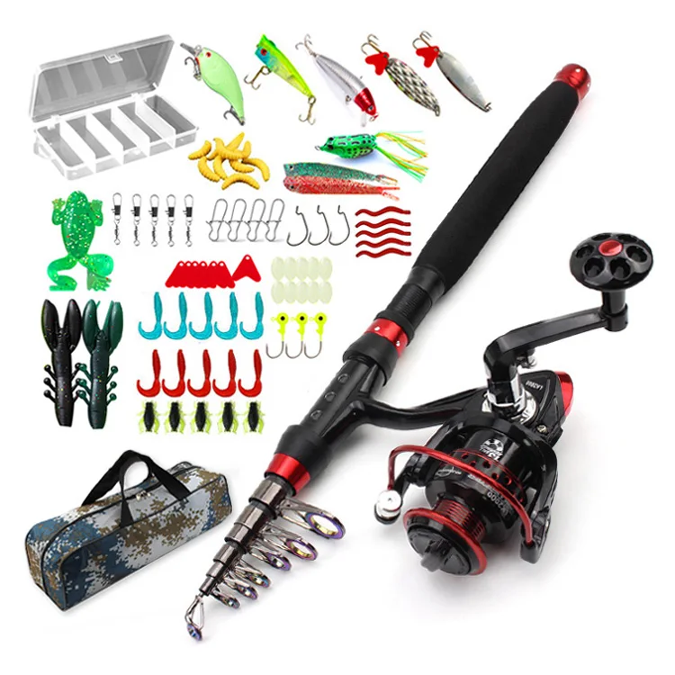 Adjustable Length Shrimp Sale Wholesale Big Set Full Carbon Rods Holder Aluminum Saltwater Telescopic Net Fishing Rod Parts