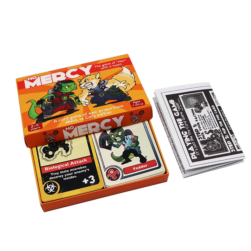 Printed Game Card Wholesale Bulk Full Color As Your Requirement Custom Printing Paper Box Cardboard Board Game