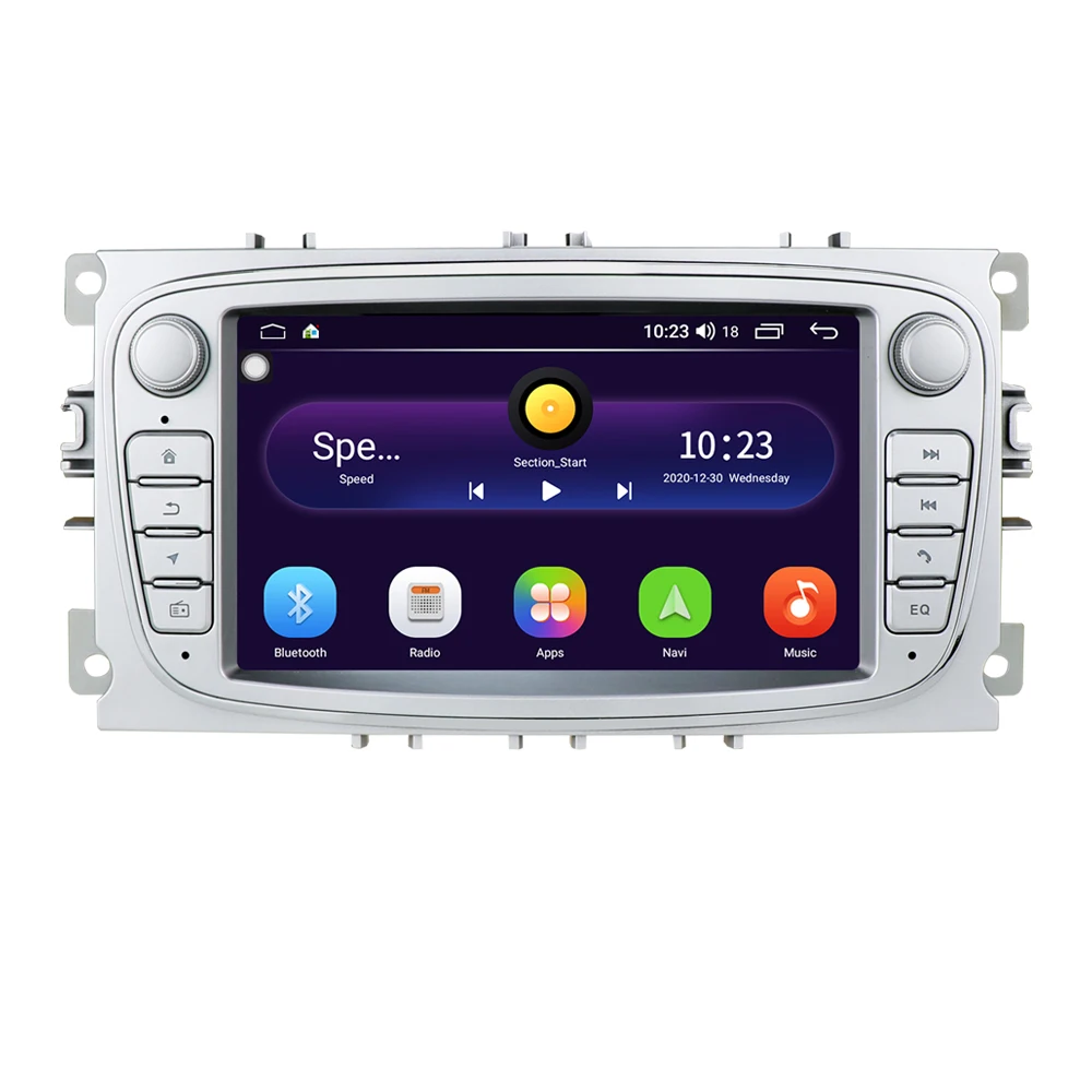 China factory supply android 9 2+16G double din 7 inch IPS car DVD player for Chevrolet Buick car gps navigation with SWC