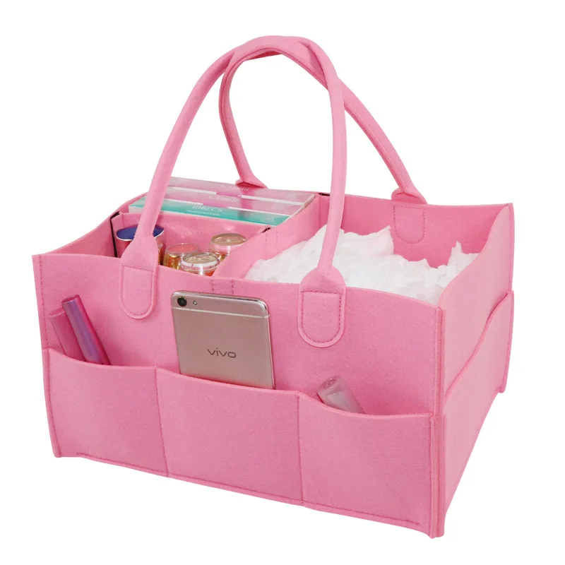 
RTS Multifunction Storage Tote Baby Diaper Felt caddy bag organizer 