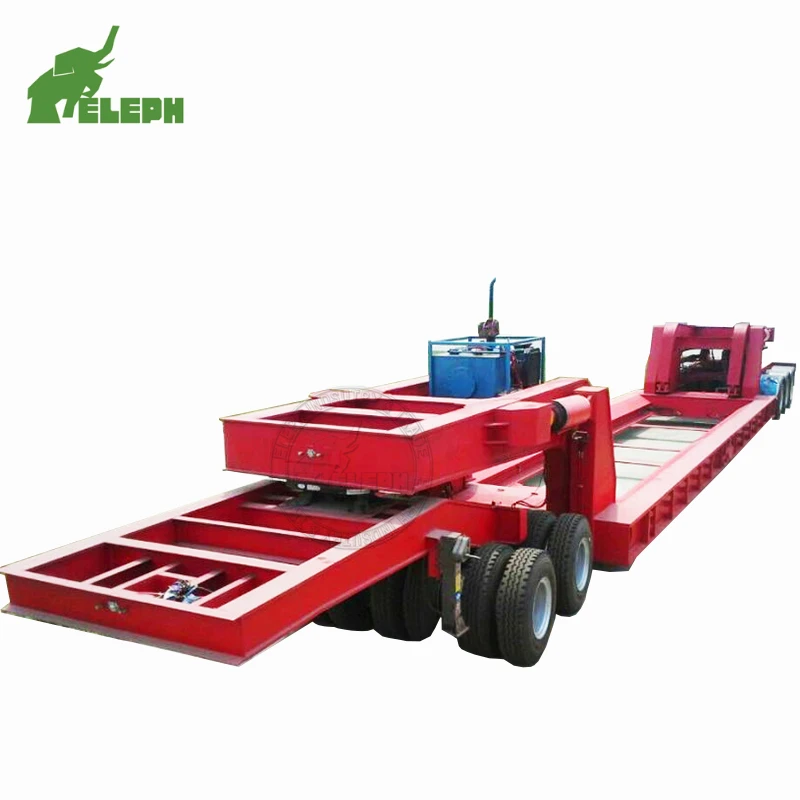 Топ продаж высокое качество 2 оси Буксировка Lowboy прицеп тележка