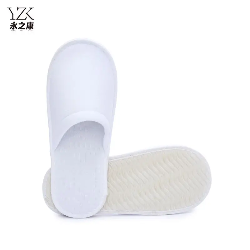 Soft Velvet Custom Velour Spa Travel Bathroom Guest Homestay Hotel Slippers Disposable With Logo