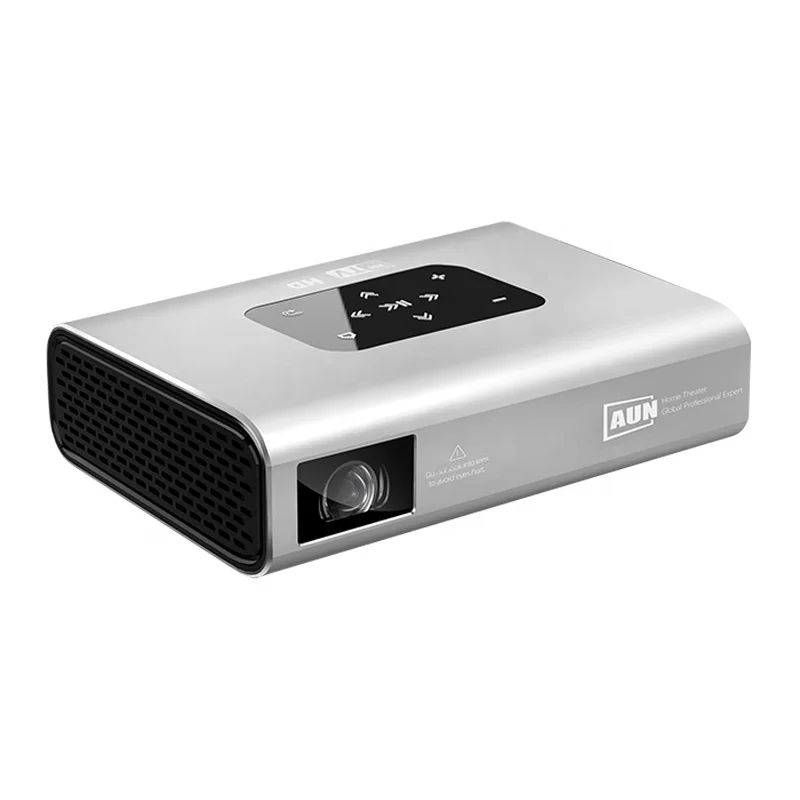 [2020 Good Newest] AUN Projector X5| Android WIFI, 3G 32G,10500mAH Battery, 4K 1080P Portable Video MINI Projector Laser Beamer