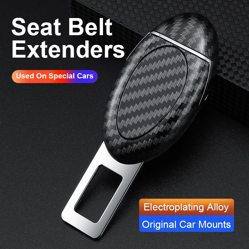 Car Belt Extender Universal Seat Belt Window Breaker Alarm Stopper Clip Car Safty Plugs