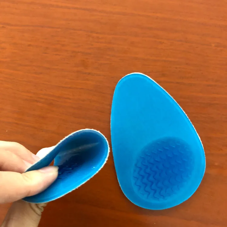 Factory direct sales support customized logo half insole cushioning silicon gel high heel cup pads height increase gel heel pad