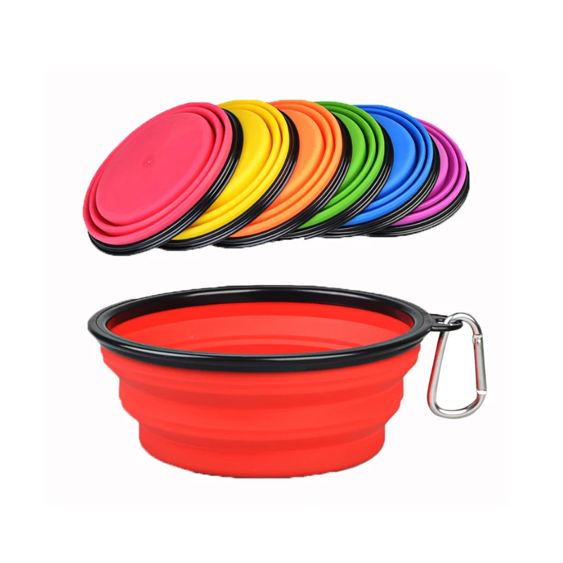 Складная миска для воды для собак объемом 1000 мл