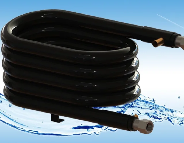 Медная трубка 5hp коаксиальный теплообменник типа А для теплового насоса