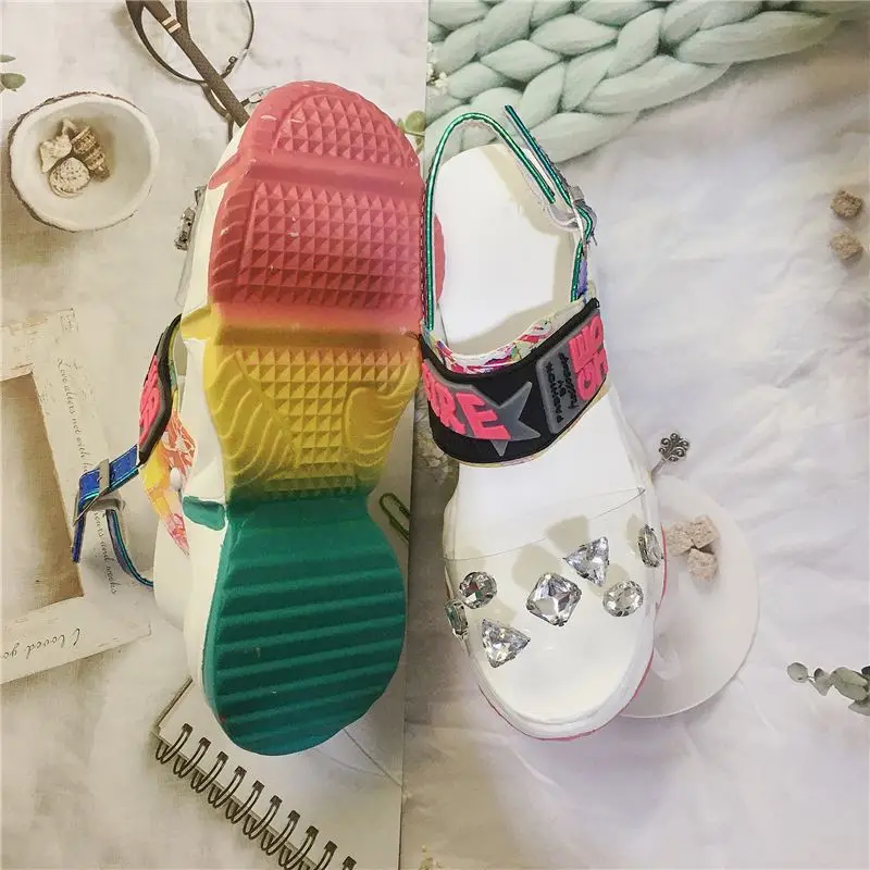 
2021 Fashion Platform Sandals Women Shoes Summer High Heels Ladies Casual Wedge 