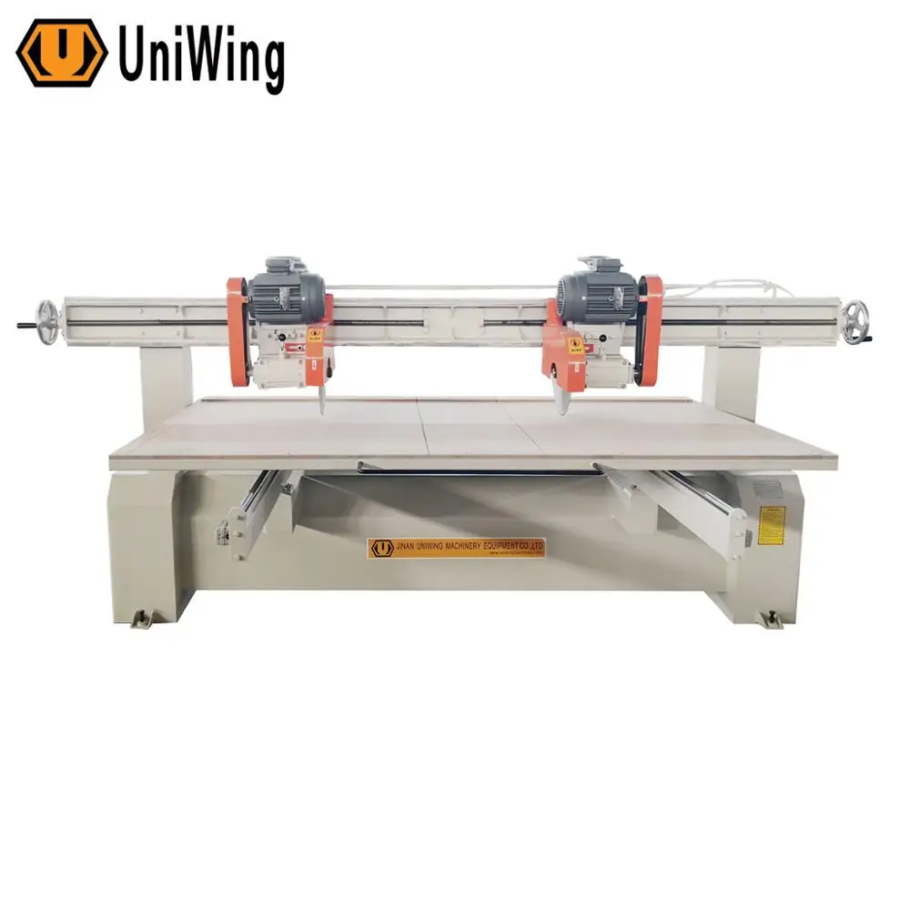 Two Head Sliding Table Cutting Saw for Wooden/PVC/WPC door panel cutting