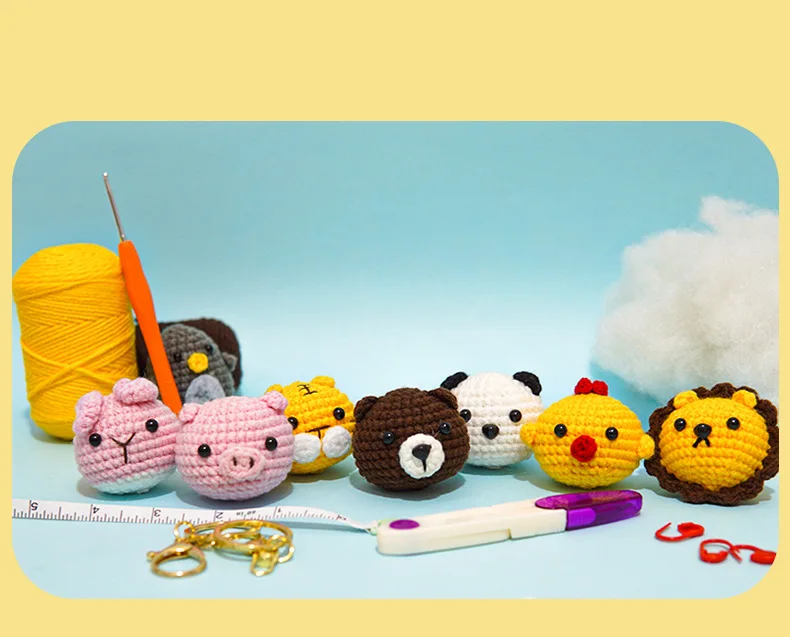 Crochet Kit for Beginners Knitting Kits  for Adults, Beginner Crochet Kit yellow duck