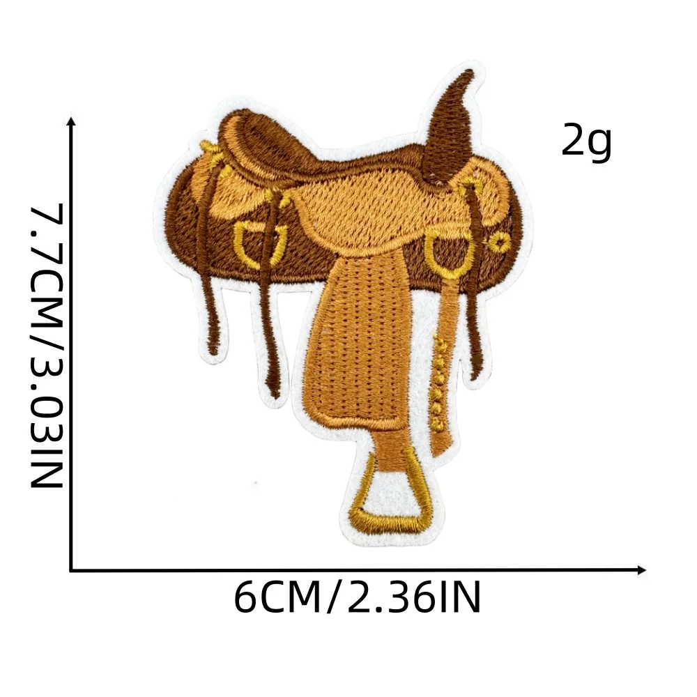 new wild west cowboy theme boot cow hat howdy design iron on embroidered patches for overcoat jacket