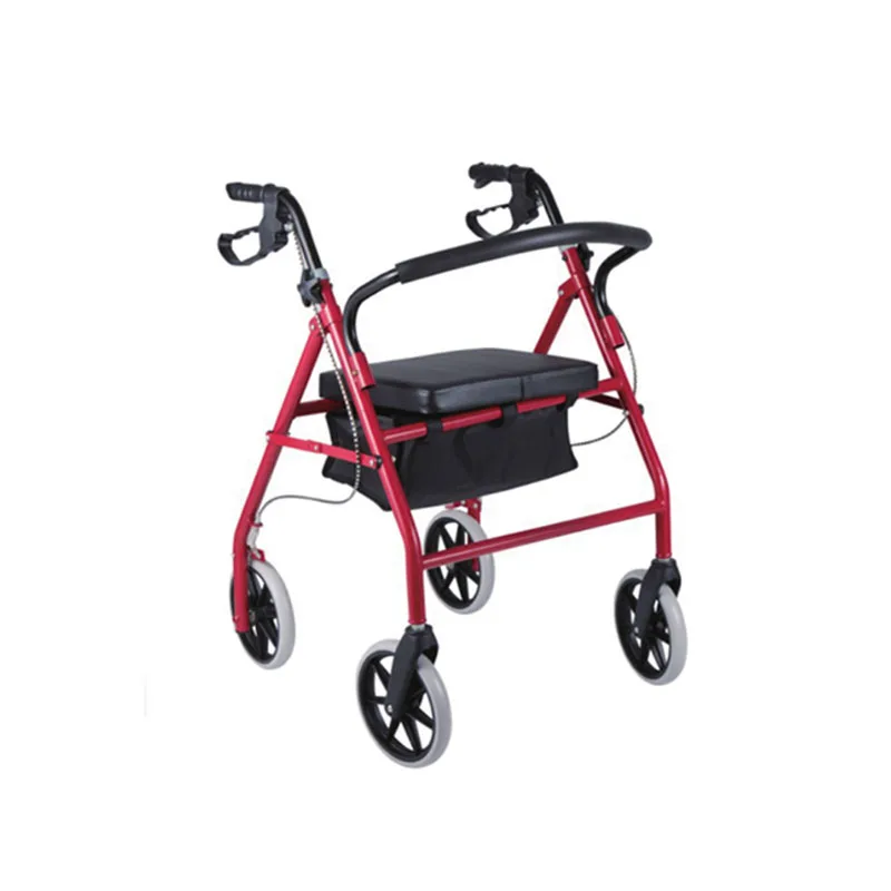 Elderly care products Folding Four foot standing Electric walker smart walking cane