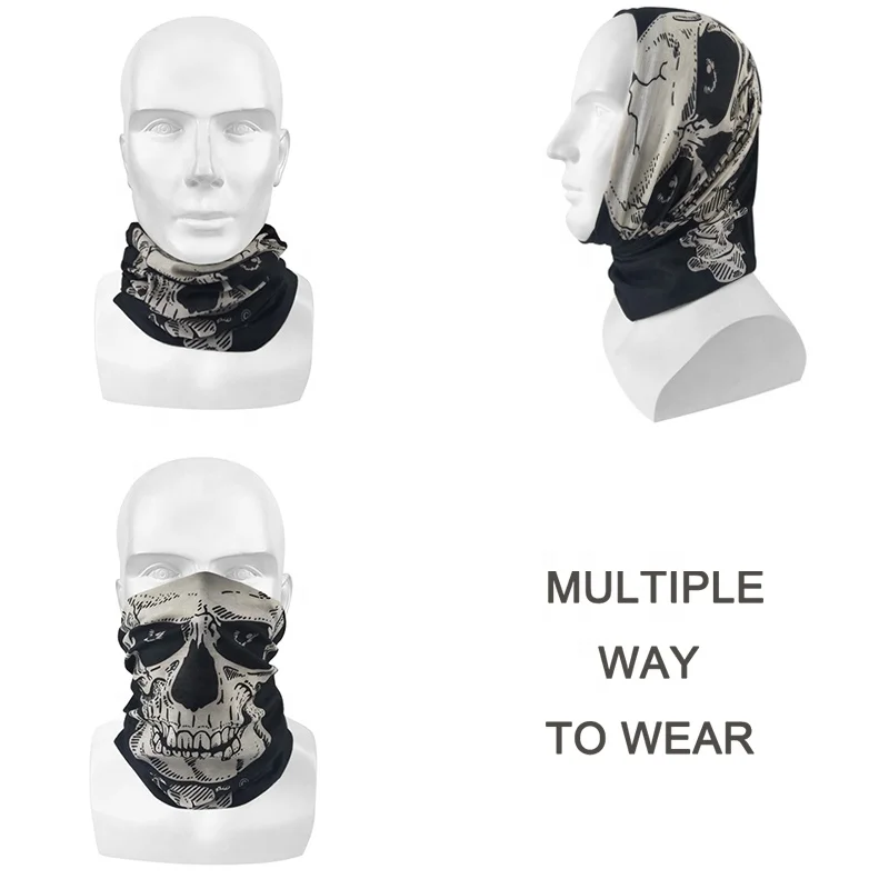 Прямая продажа с фабрики цветная Бандана черепом ветрозащитная Манишка для езды на велосипеде волшебная бандана улицы