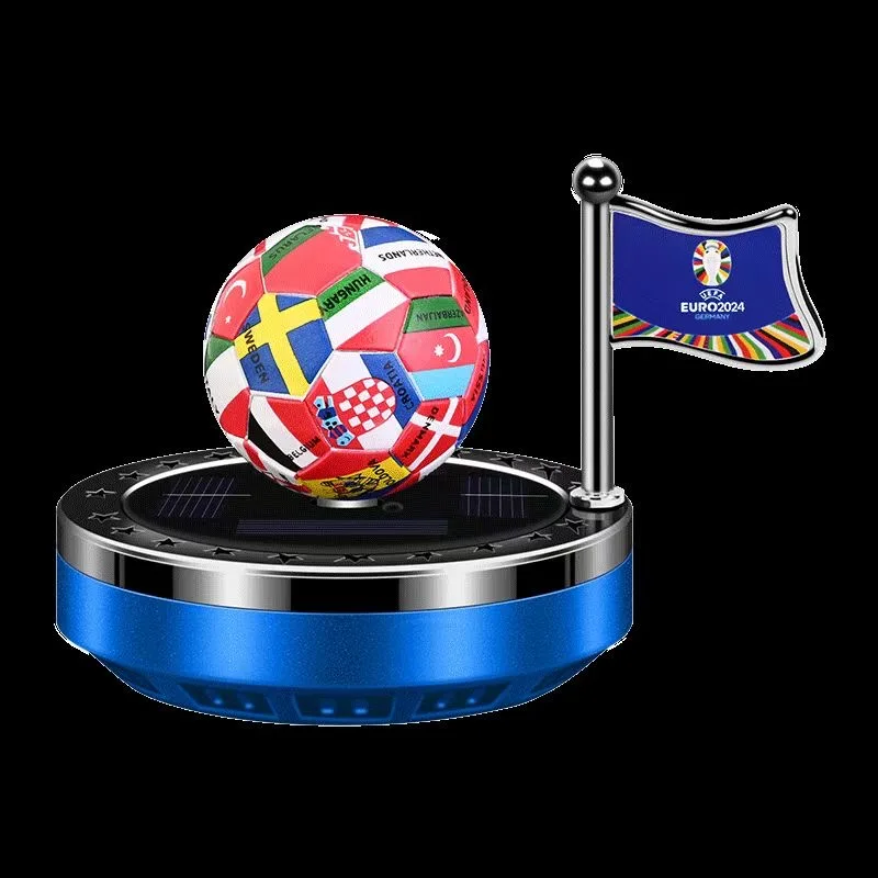 YeScar Hot sale World Cup Football Creative Alloy Solar Energy Car Vehicle Helicopter Air Fresher Aromatherapy