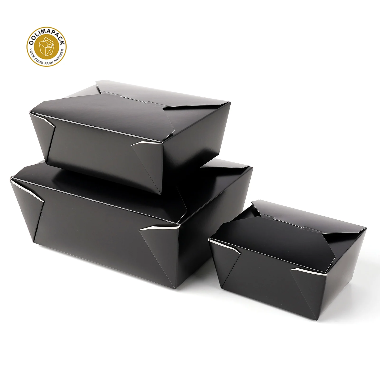 OOLIMAPACK Compostable Paper Take Away Box/Kraft Paper Lunch Box Wholesales For Restaurant,Catering And Party Recyclable