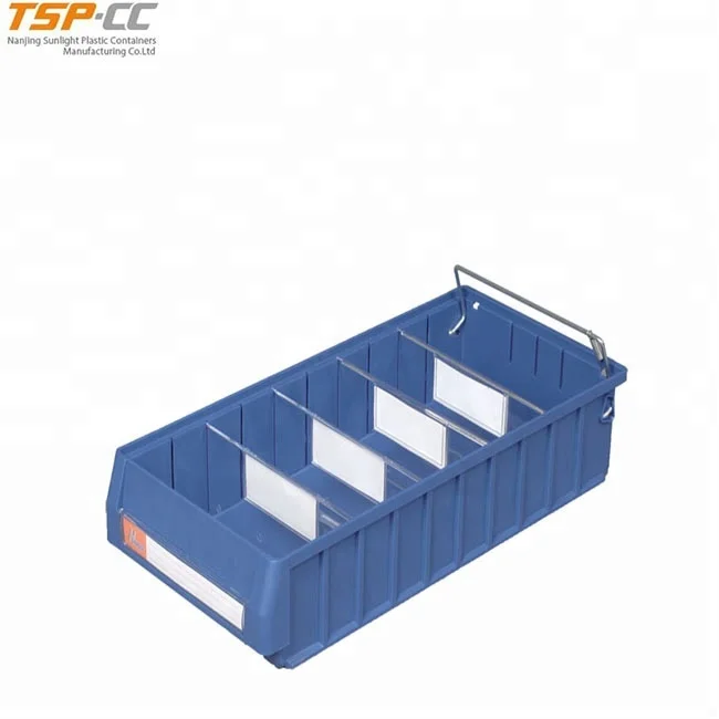 
Hot sale warehouse plastic storage bins with dividers 