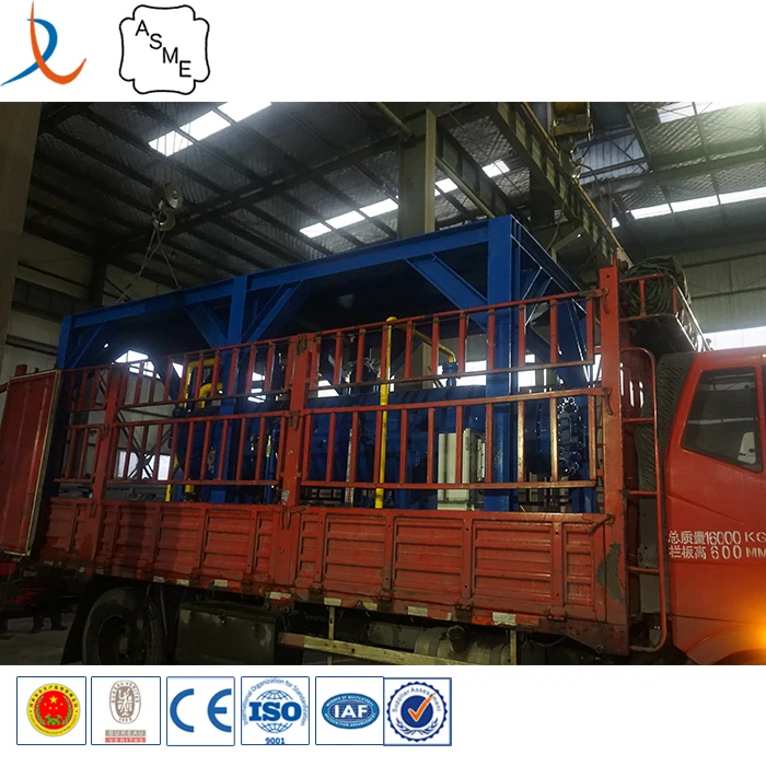 Horizontal oilfield three phase testing separator oil gas water measuring separator