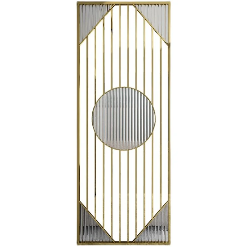 Wholesale Factory  Restaurant Room Divider Decorative Metal Stainless Partition Screen with Acrylic