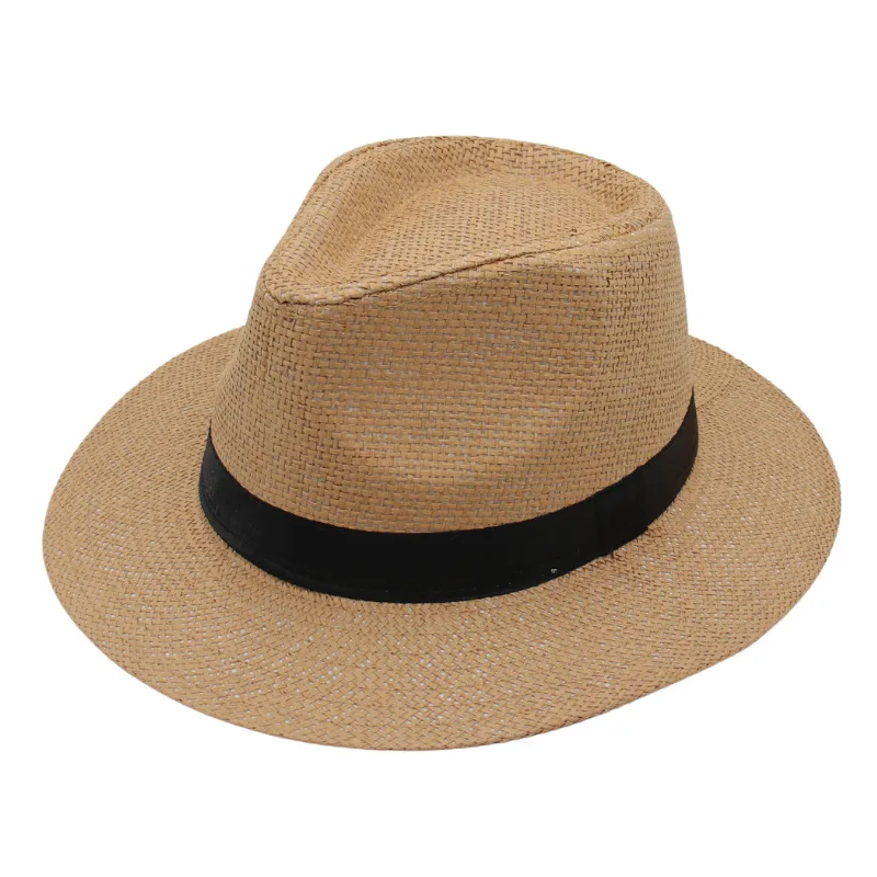 Wholesale Unisex Sun Straw Hats Custom Logo Panama Straw Hats