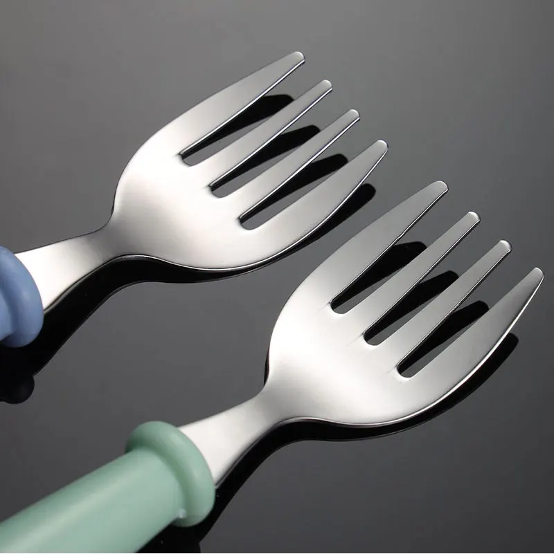 BPA free Children cutlery set utensils food grade 304 stainless steel tableware kids fork and spoon with portable case