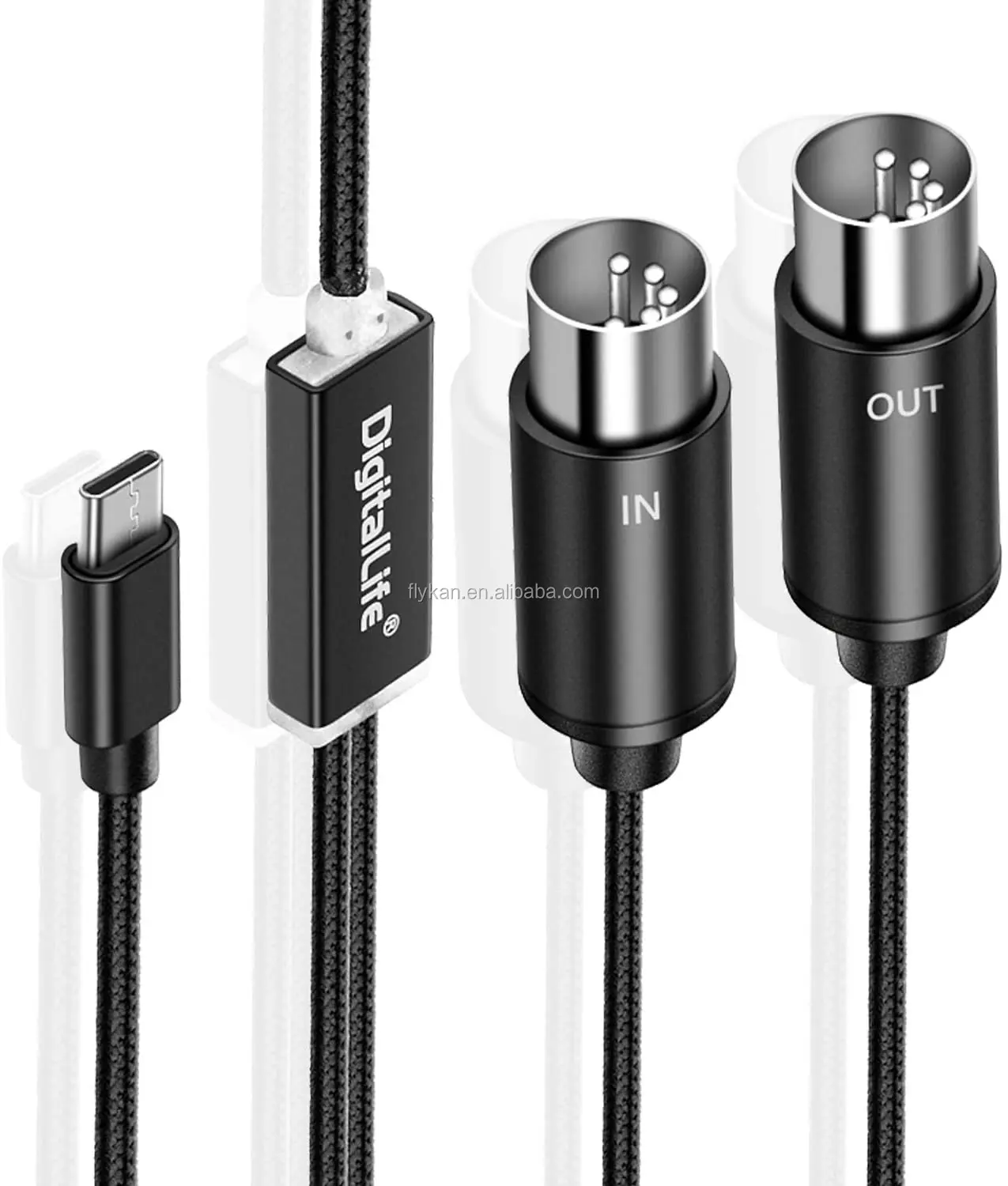 midi 5 pin to usb flykantech  BM1001 MIDI Line m-audio audio interface for vcomputer Electronic Keyboard