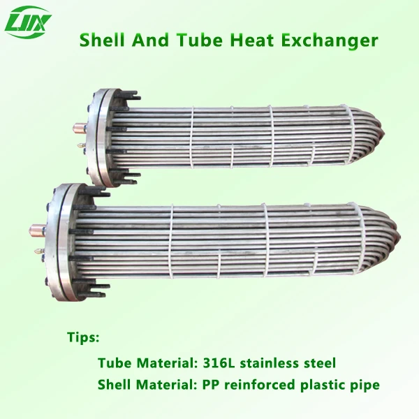 Marine Engine Heat Exchanger Water Air Heat Exchanger 316L Stainless Steel Shell and Tube Heat Exchanger for Water