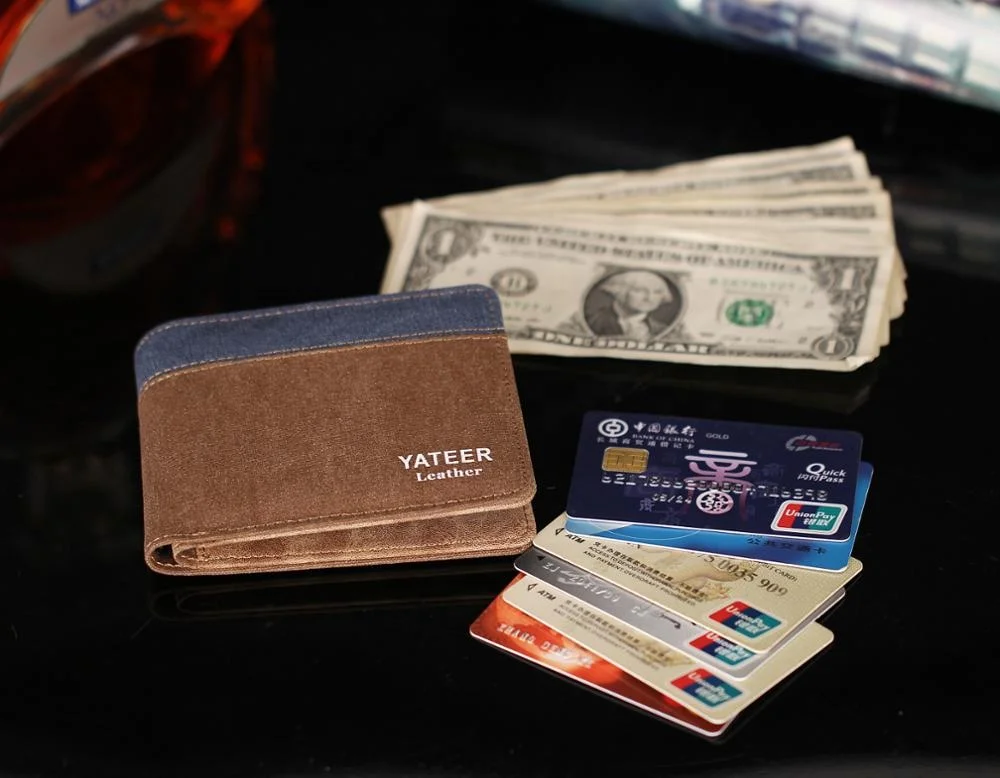 
Travel Leather Wallets For Men With RFID Blocking Card Slim Wallet 