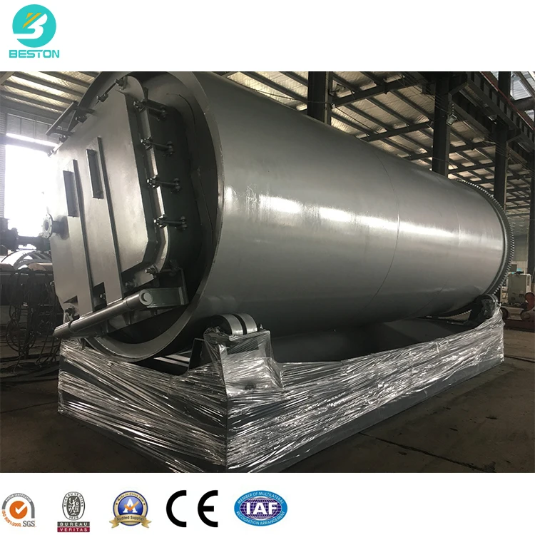 Beston Group BLJ-6 Batch Method 6t/D waste tyre rubber pyrolysis plant with installation for sale