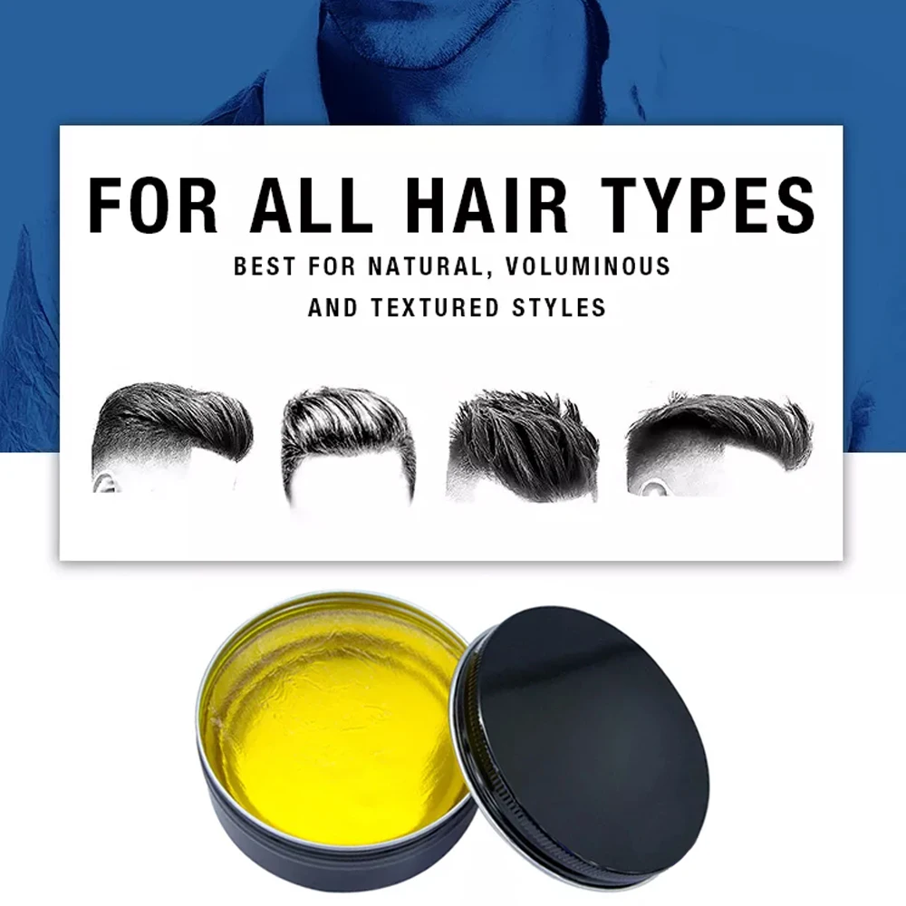 Professional best wholesale oem pomade factory own private label silver color container jar gel men hair wax styling for men