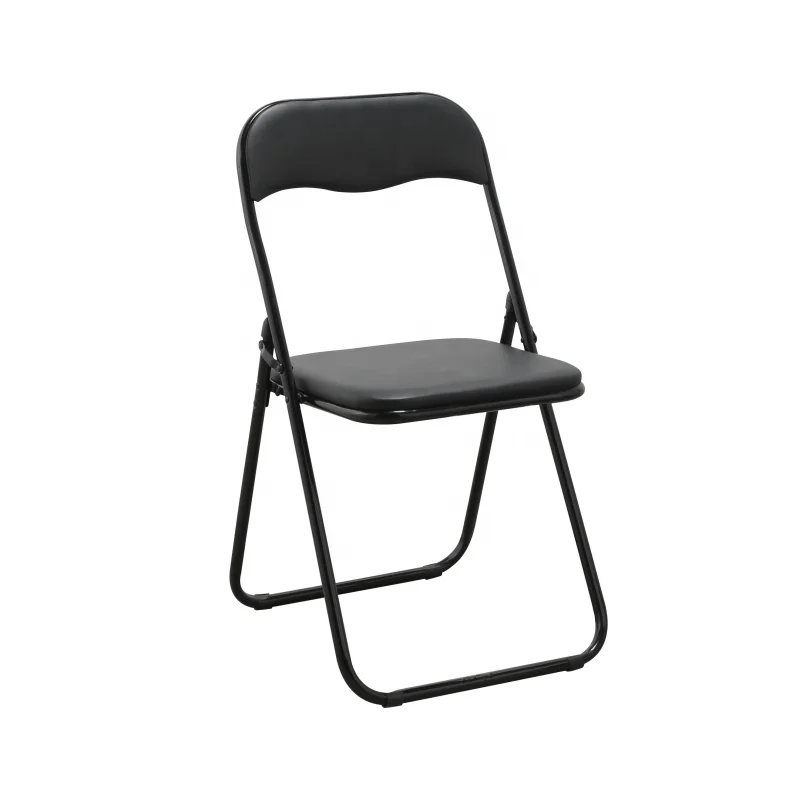 Outdoor Padded Metal Plastic Banquet Wedding Folding Chairs Wholesale Stackable Black Garden Folding Chairs For Party Events