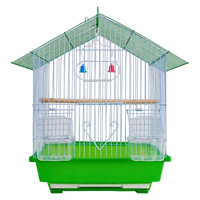 2022 NEW Low MOQ OEM birds cage with plastic trays metal parrot bird cage animal cages