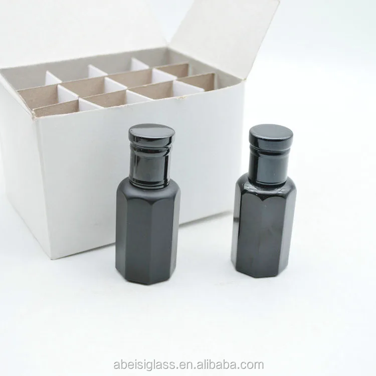 Mini Empty Roll On Glass w/ Roller Balls Perfume Oil Arabic Attar Bottle Glass