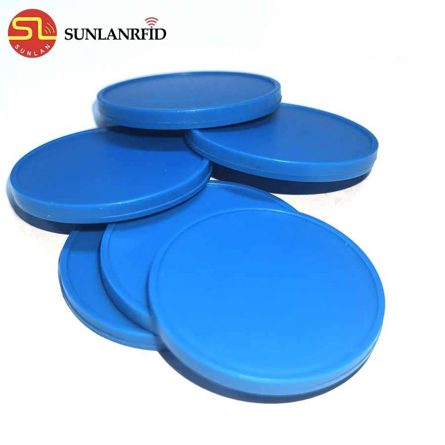 SUNLANRFID 13.56MHz PVC Plastic RFID Subway Token  Token M1 Card NFC Disc Tag