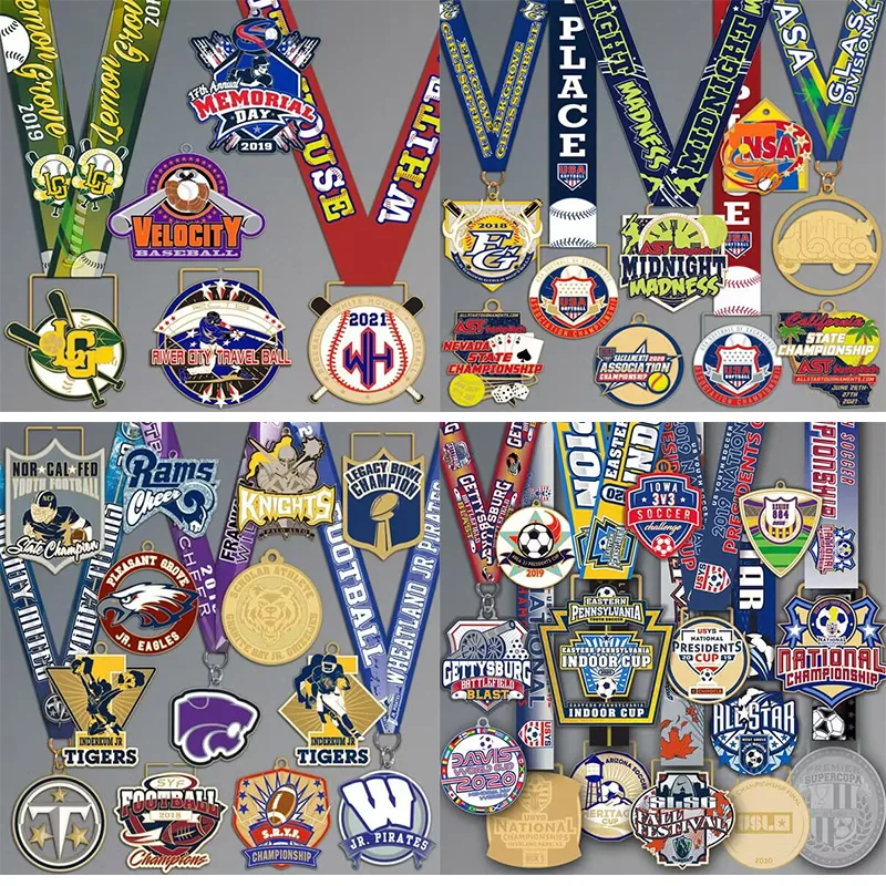 Custom Music Awards Medal Latin Dance Race Award Gymnastics Cheerleading Medals 3D Bespoke Medals With Ribbon