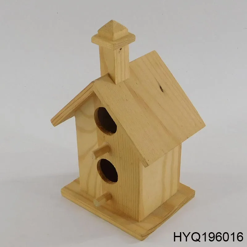 Customized Wholesale Indoor Decoration Bird Houses Decor Wooden Birdhouse