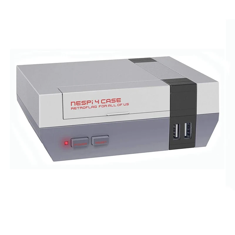 Raspberry Pi Retroflag NESPI4 Case with 2.5 SSD Case NES Style Safe Shutdown Reset Function Shell for Raspberry Pi 4 Model B