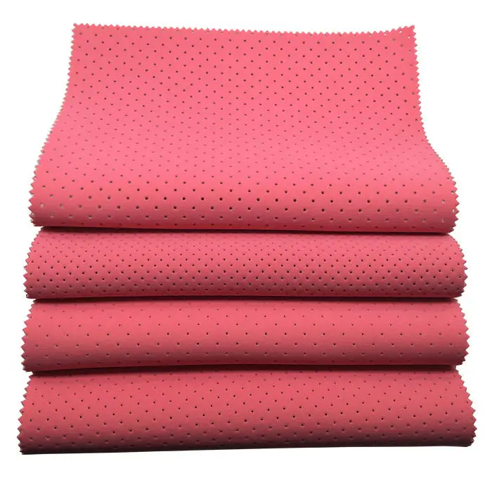 Custom Made   3mm 4.0mm 4.5mm Perforated Neoprene Sheet Fabrics For Bags