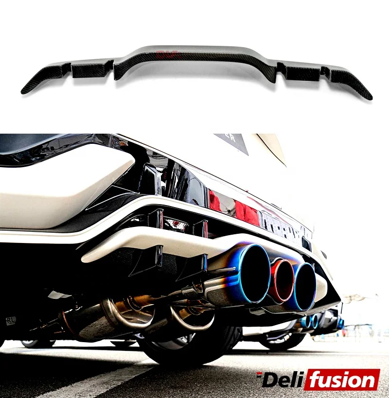 For Honda Civic Type-R FK8 BLZ Style High Quality Carbon Fiber Rear Bumper Body Trim Diffuser(Spot Goods In USA)