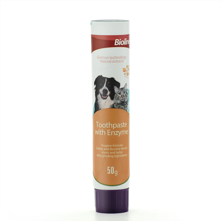 30-80ml Customized Empty Soft Aluminum Plastic Tube Pet Toothpaste Tube Packaging