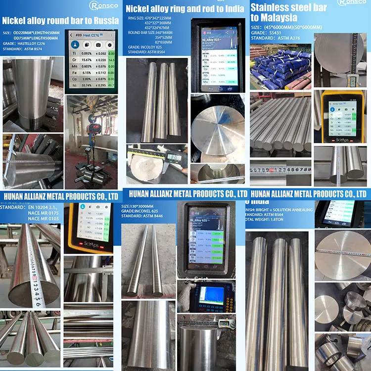 Good Quality 690 750 Not Powder Nickel Metal Incoloy 825 Manufacturer Stainless Alloy Steel Round Bar