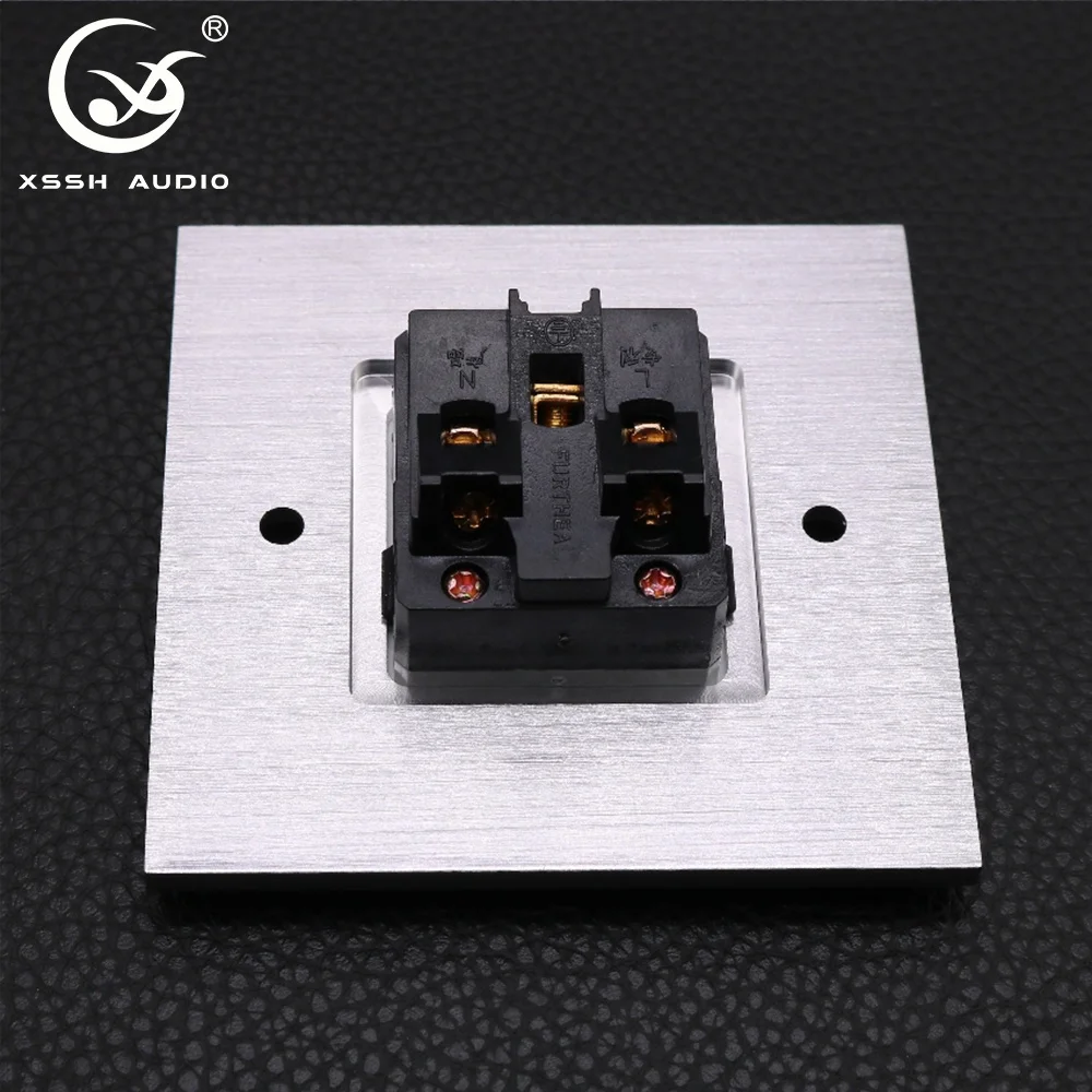 AC 13A Power Outlets YIVO XSSH Audio HIFI  IEC Home Industrial Wall Socket Universal 3 Pins US Electric Plug Connector Socket