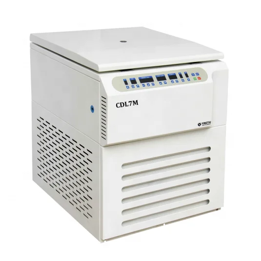 7000rpm blood bank refrigerated centrifuge machine large capacity for 450ml plasma triple blood bag separation